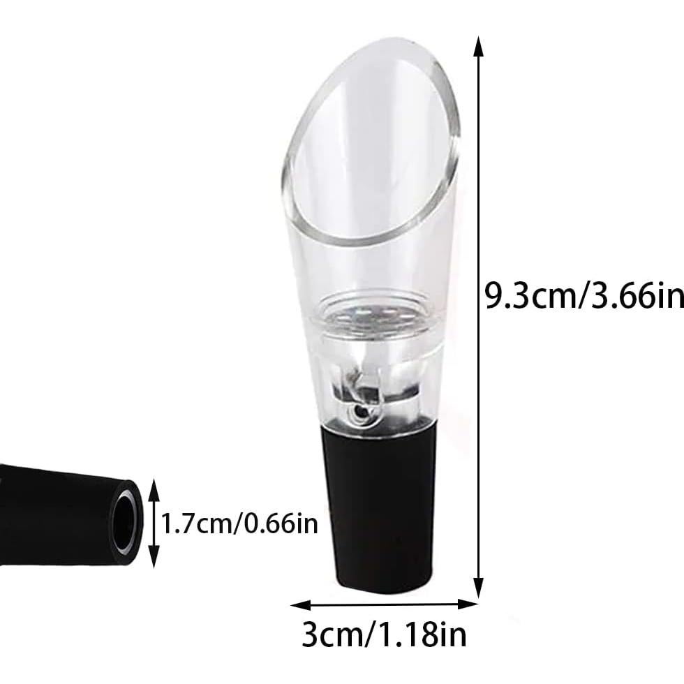 Juego de 4 Aeradores de Vino Booge - Sin Goteo, 49.87g