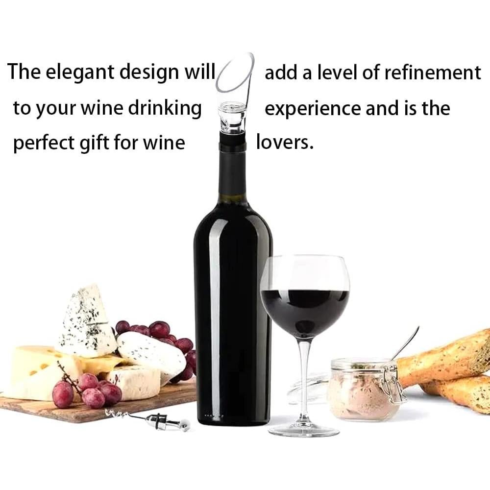 Juego de 4 Aeradores de Vino Booge - Sin Goteo, 49.87g