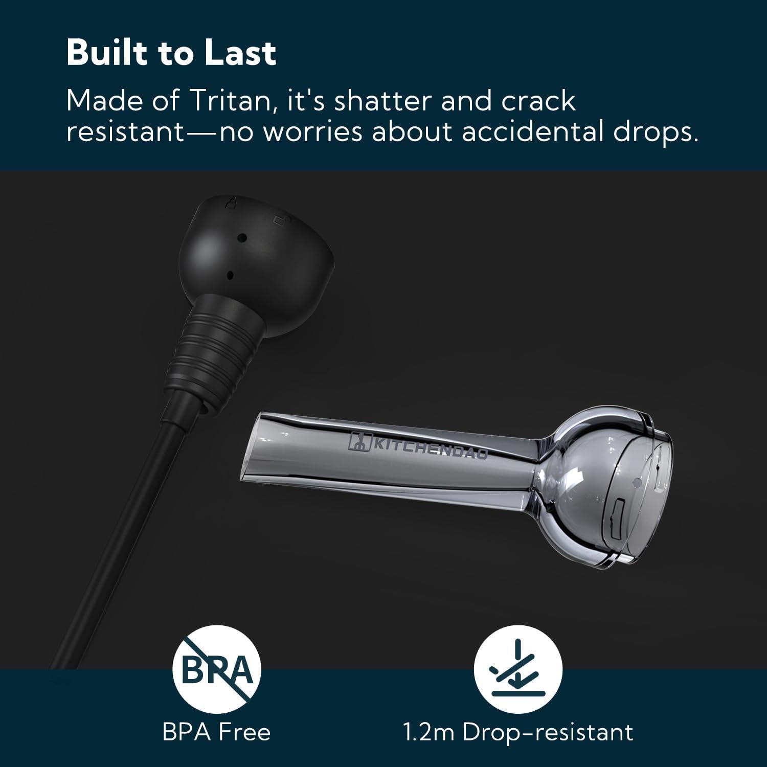 Vertedor de Vino Desmontable KITCHENDAO Tritan Libre de BPA