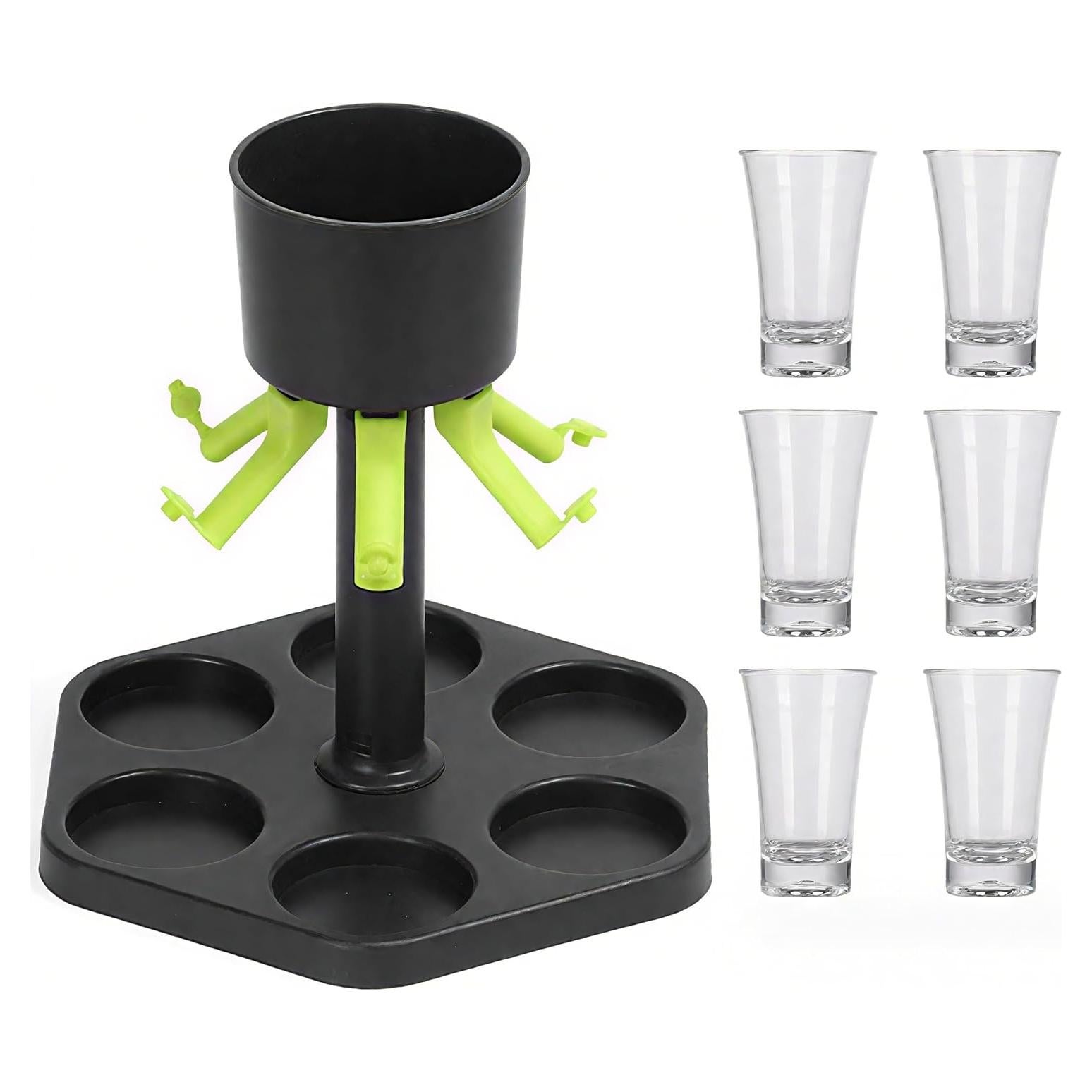 Dispensador de Shots TSKVT con 6 Vasos de Acrílico 44ml