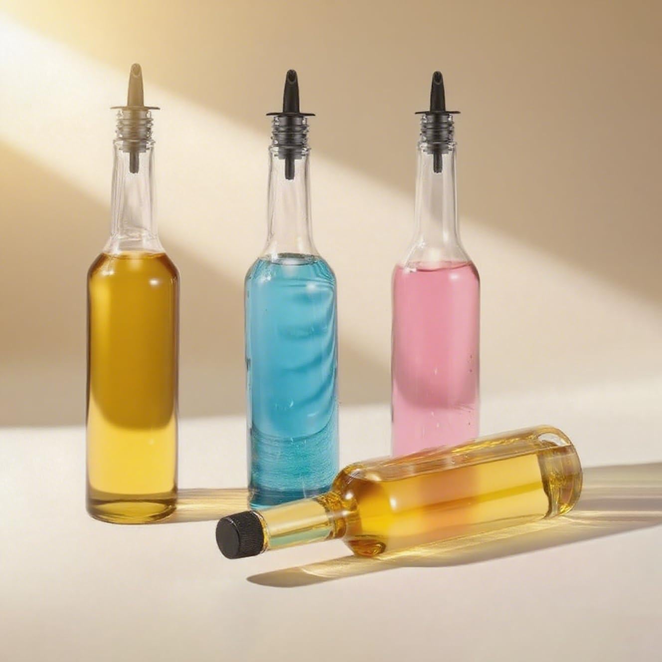 Juego de 10 Botellas de Plástico 15oz con Vertedores QXSFRKG