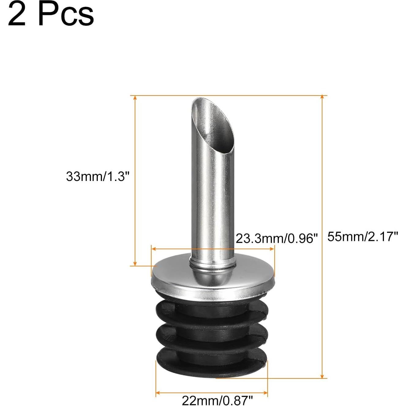 Vertedores de Botellas de Acero Inoxidable uxcell - 2 Pcs