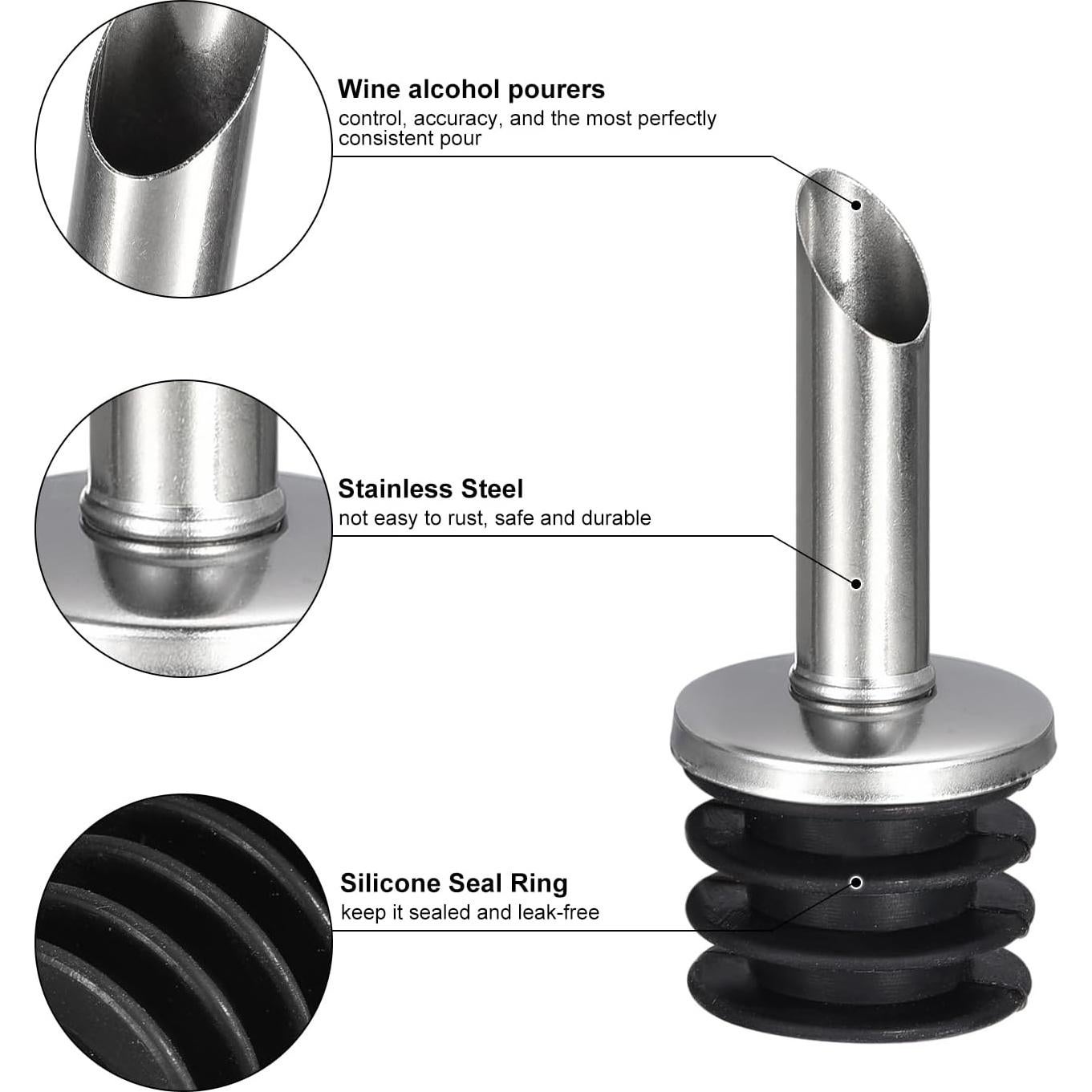 Vertedores de Botellas de Acero Inoxidable uxcell - 2 Pcs