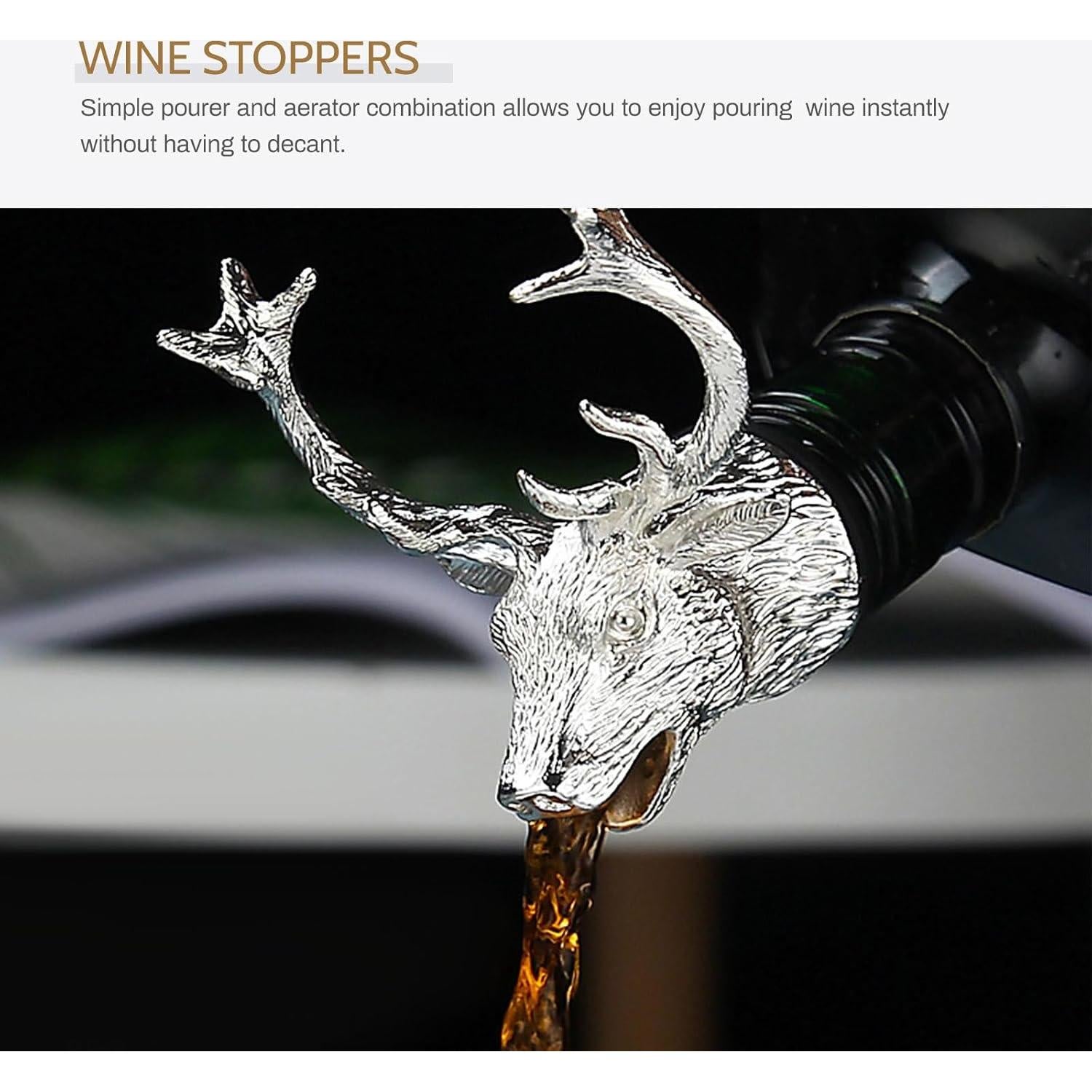 Válvula de Vino Cabilock en Forma de Ciervo - 2 Piezas
