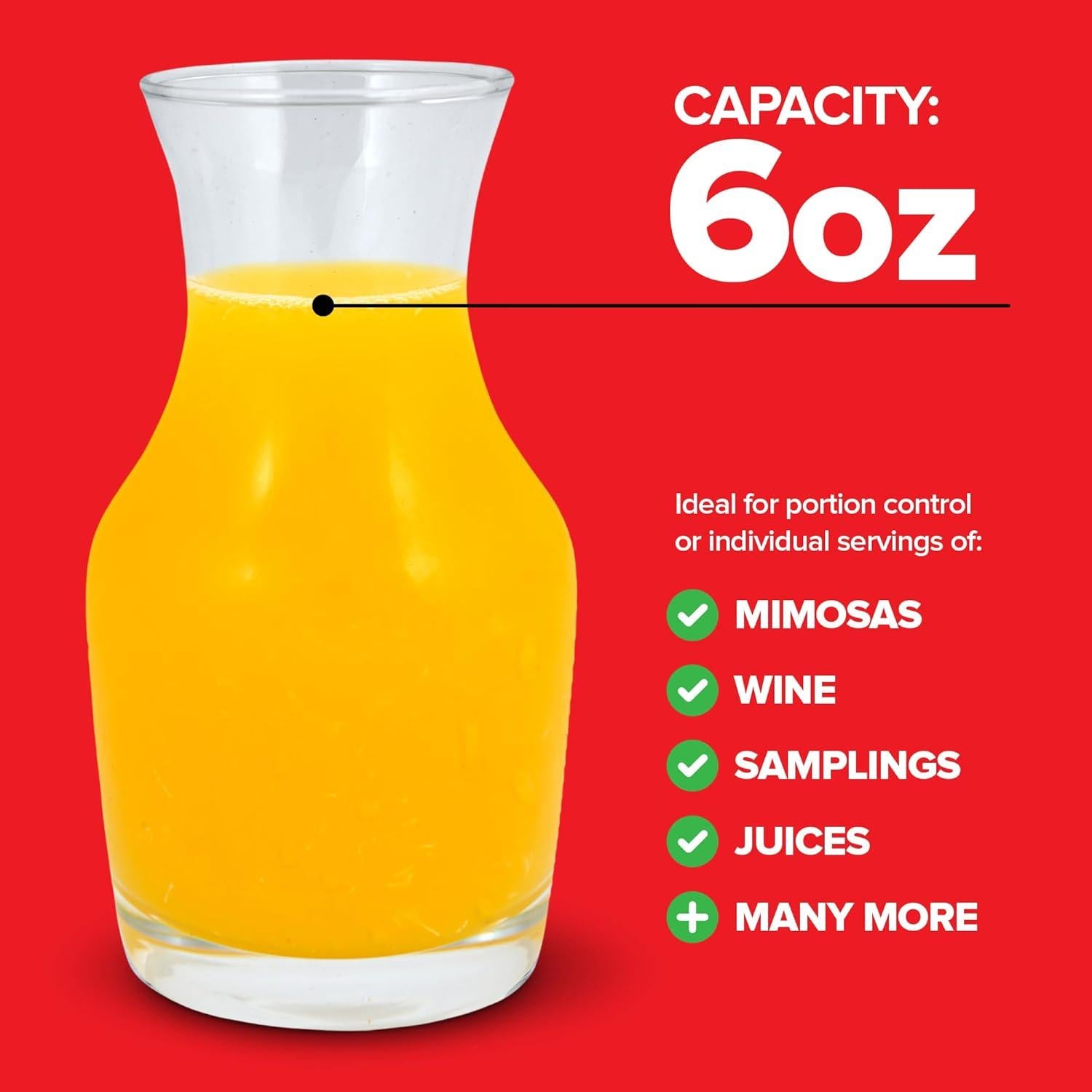 Juego de 12 Mini Decantadores de Vino Stock Your Home 180 ml