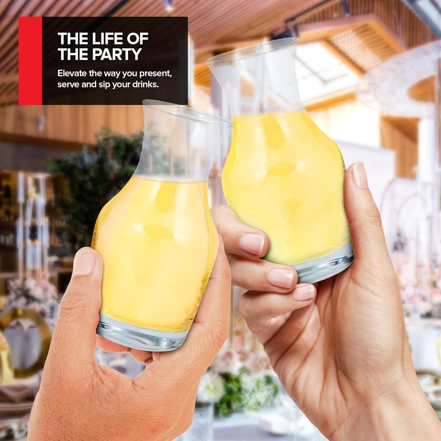 Juego de 12 Mini Decantadores de Vino Stock Your Home 180 ml