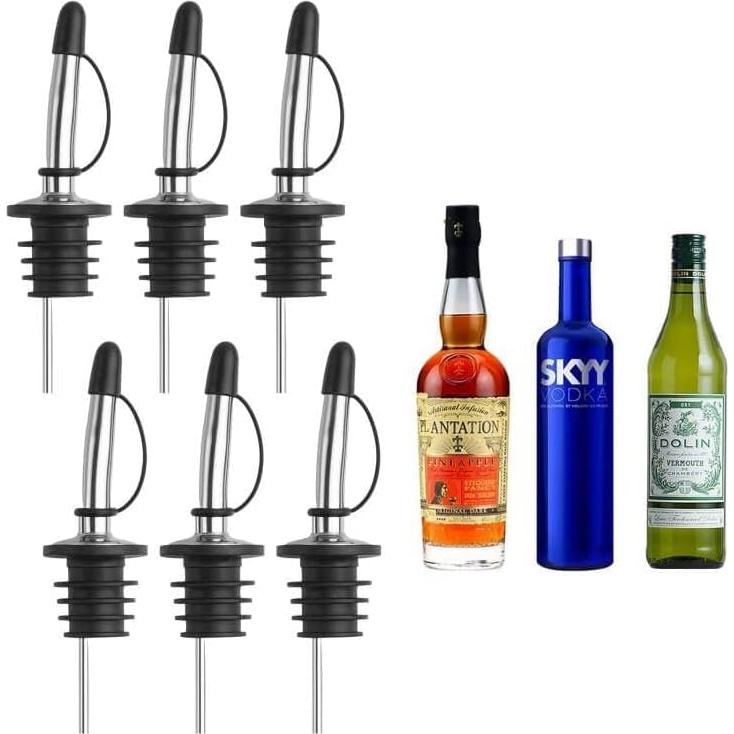 Paquete de 6 vertedores de acero inoxidable VIGOR PATH