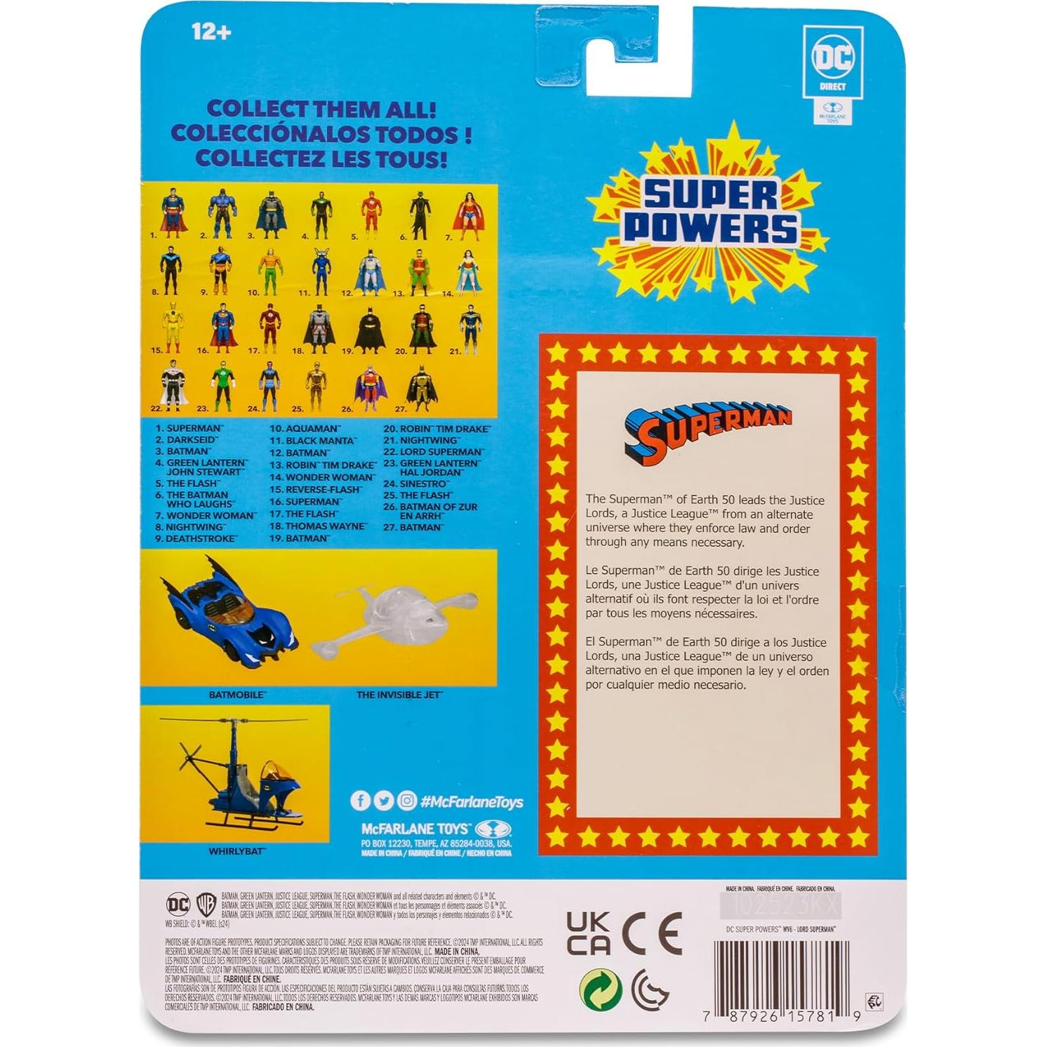 Figura de Acción McFarlane Toys DC Super Powers Lord Superman 11.43cm