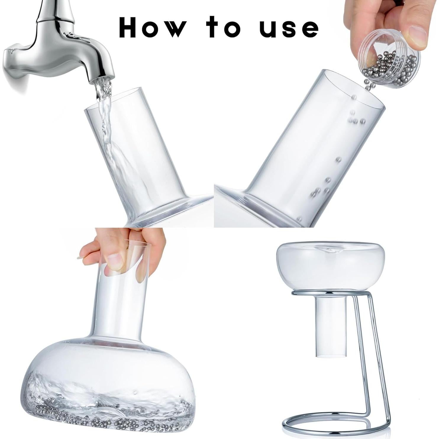 Decantador de Vino Tinto YouYah 1300ML Cristal Soplado a Mano