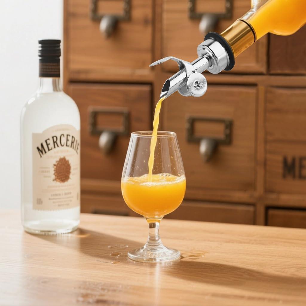 Vertedores de Botellas de Licor QPIX DIGITAL Acero Inoxidable 4 Pcs