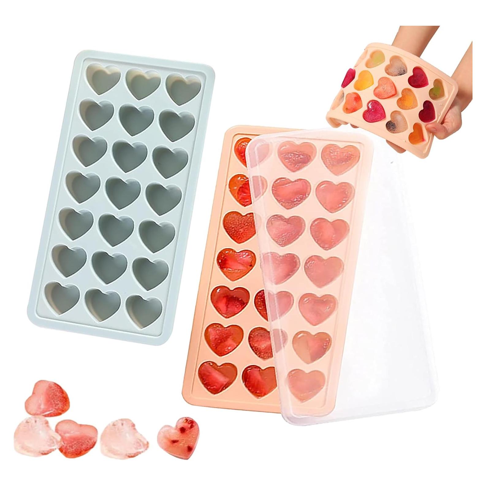 Bandejas de Hielo en Forma de Corazón Ciyliwiyi - 42 Huecos