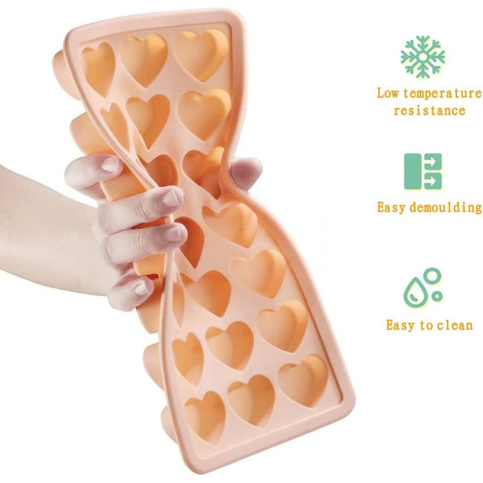 Bandejas de Hielo en Forma de Corazón Ciyliwiyi - 42 Huecos