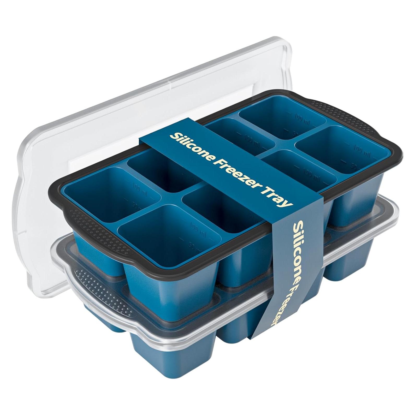 Bandeja de Hielo GORCI 2-Pack Silicona 16 Cubos 1.27 cm