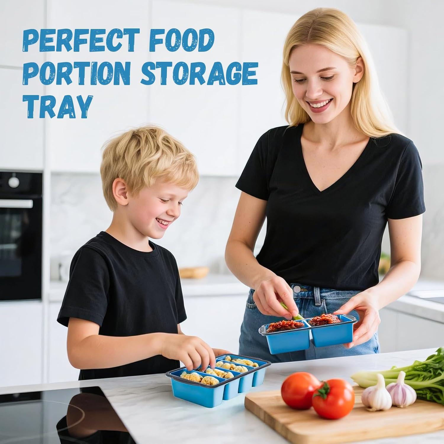 Bandeja de Hielo GORCI 2-Pack Silicona 16 Cubos 1.27 cm