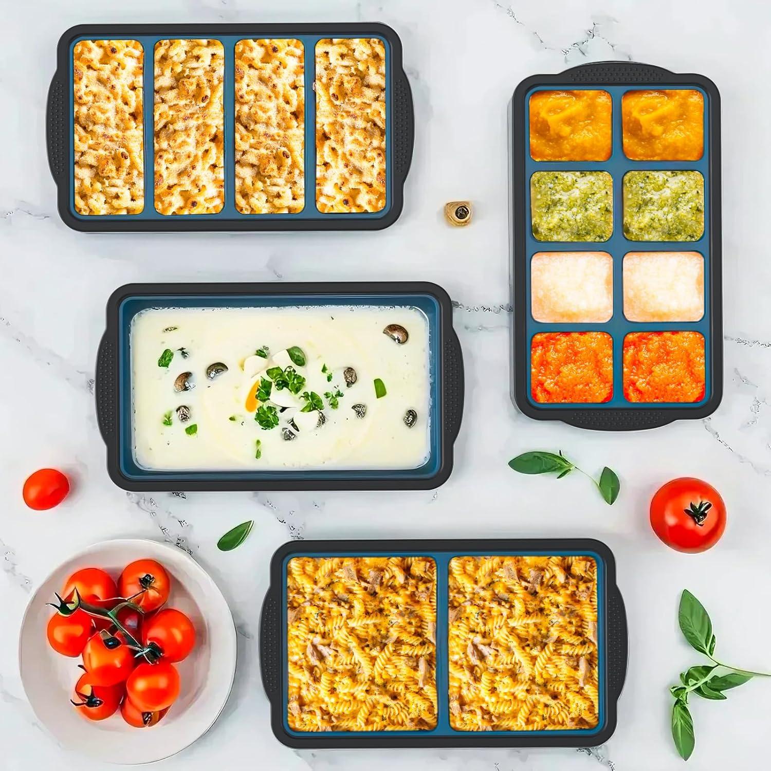 Bandeja de Hielo GORCI 2-Pack Silicona 16 Cubos 1.27 cm