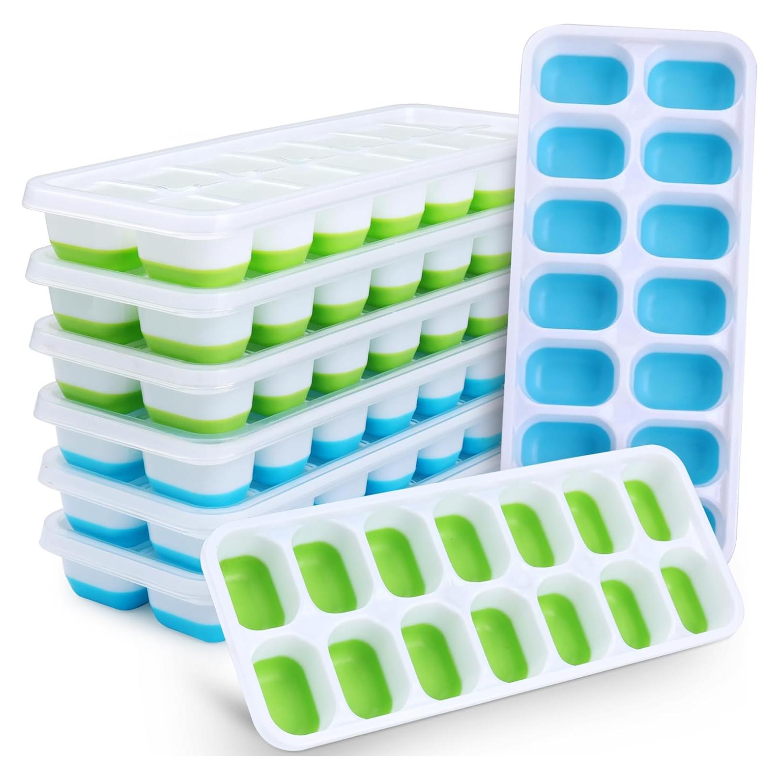 Bandeja de Hielo de Silicona Jrisbo - 8 Piezas Apilables