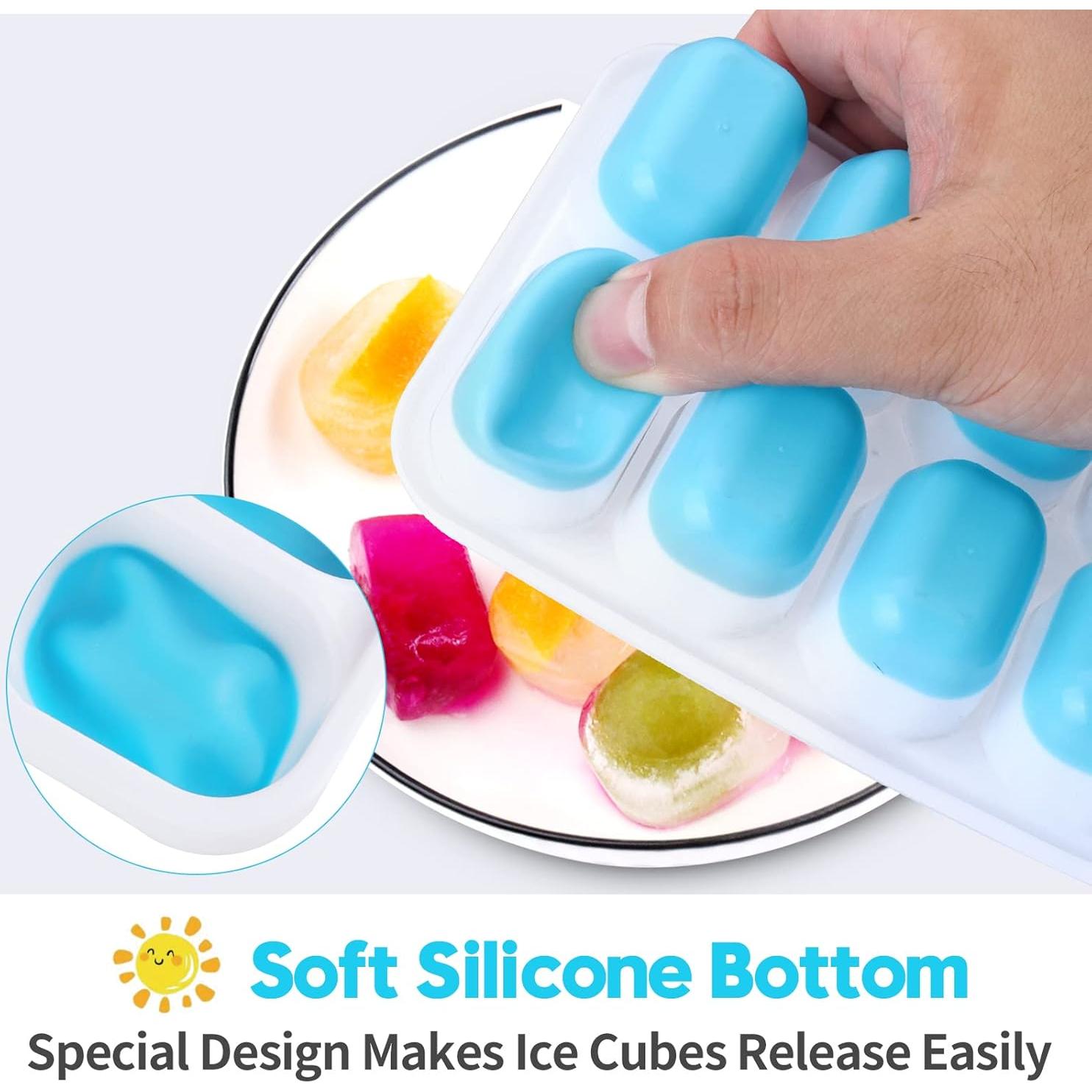 Bandeja de Hielo de Silicona Jrisbo - 8 Piezas Apilables