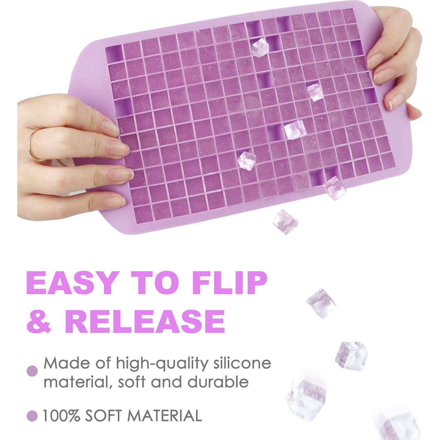 Bandejas de Hielo Mini KAYCROWN 2 Piezas Silicona BPA Free