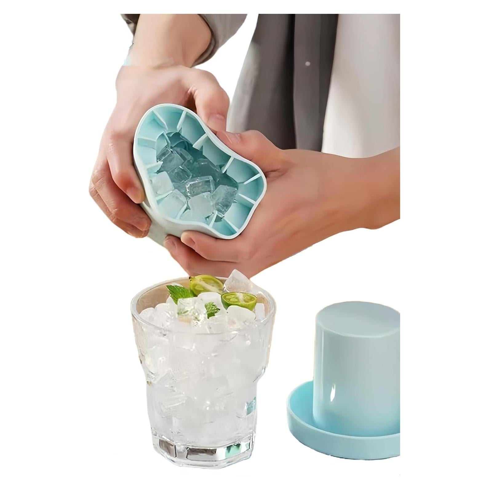 Bandeja de Hielo Silicona Chinshwehaw 30 Cubos Liberación Rápida