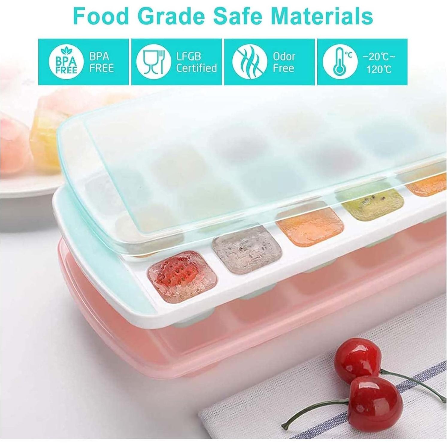 Bandeja de Hielo de Silicona Fuukou - 3 Piezas, 63 Cubos