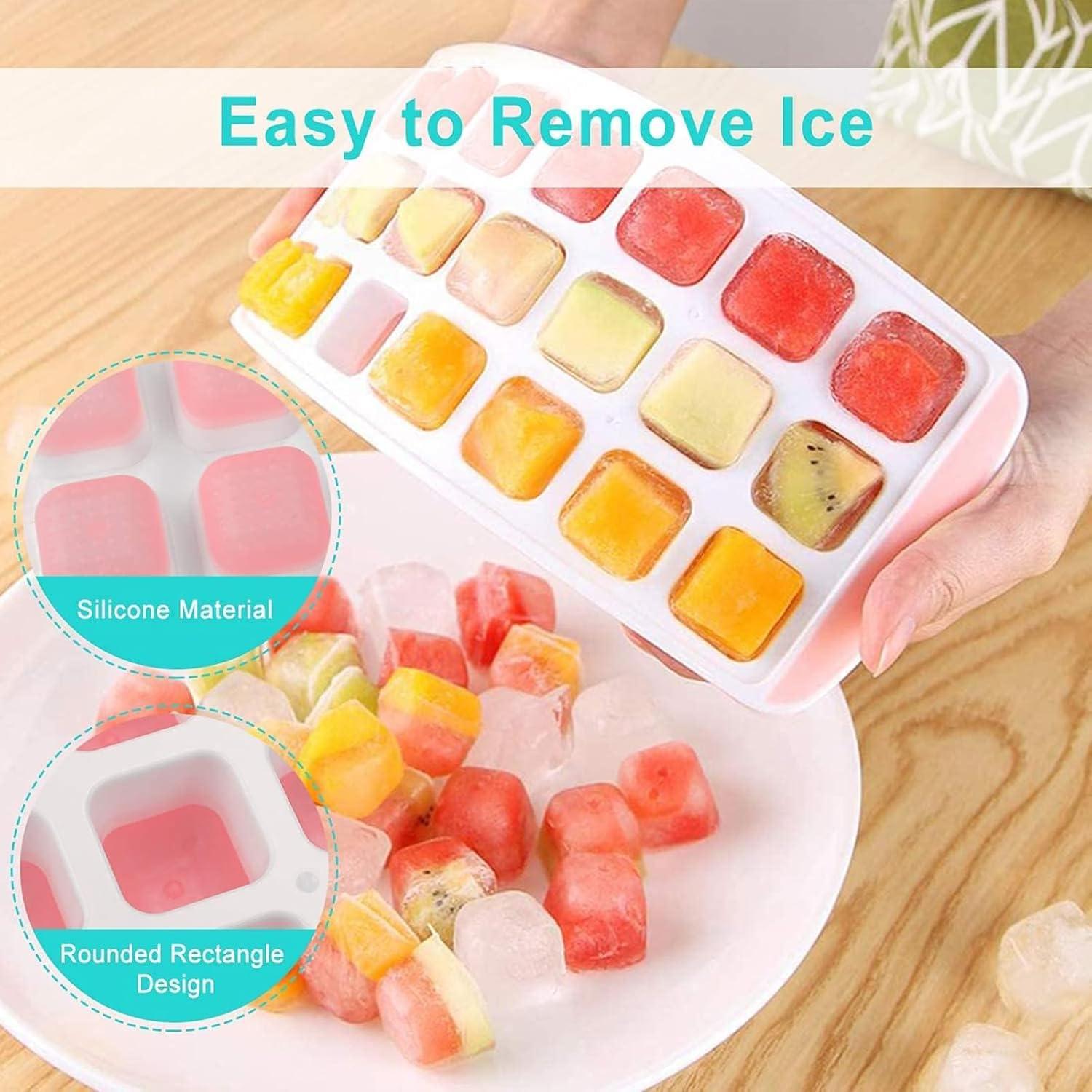 Bandeja de Hielo de Silicona Fuukou - 3 Piezas, 63 Cubos