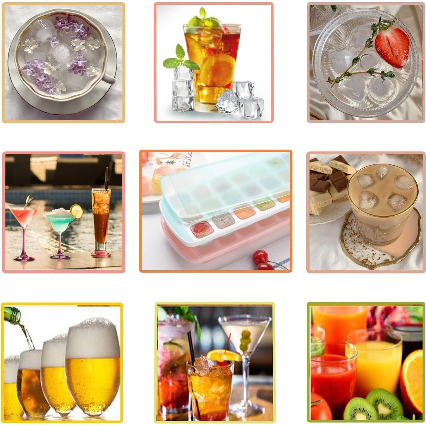 Bandeja de Hielo de Silicona Fuukou - 3 Piezas, 63 Cubos