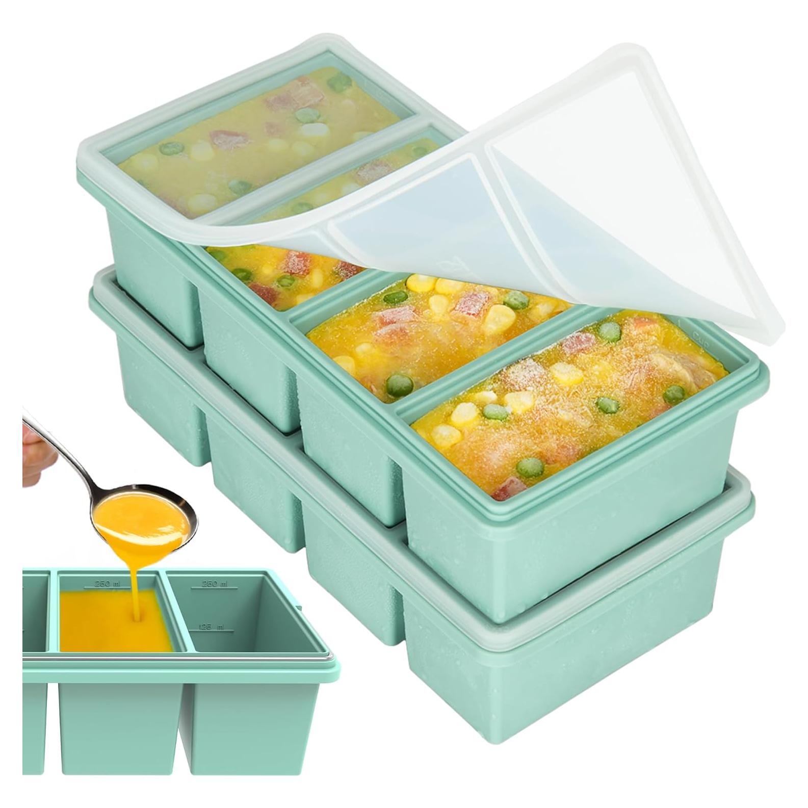 Bandejas de Silicona para Congelador CyhHave 2 Piezas 250ml