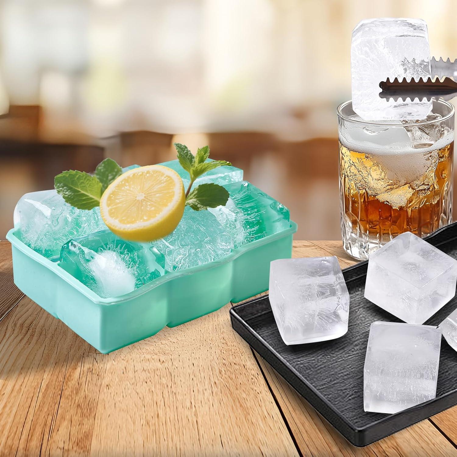 Bandejas de Hielo de Silicona ZSHNYUKX 2-en-1 Grandes