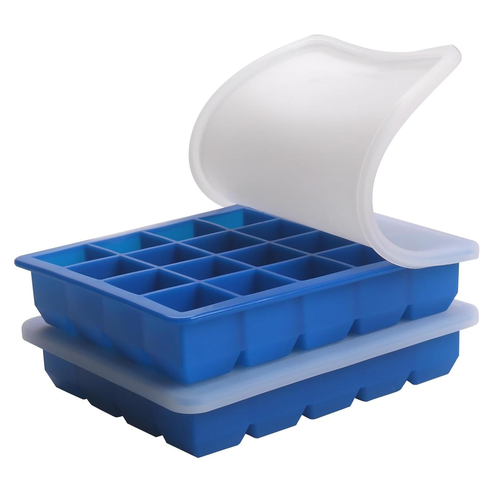 Bandeja de Hielo de Silicona BECOKIT 20 Secciones Azul 2 Paquete