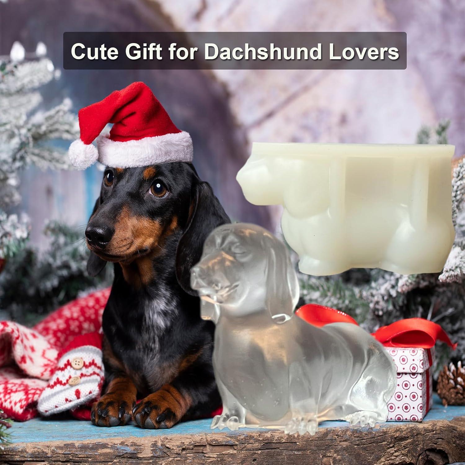 Molde de Hielo Grande Dachshund Yamteck - 2 Piezas Silicona