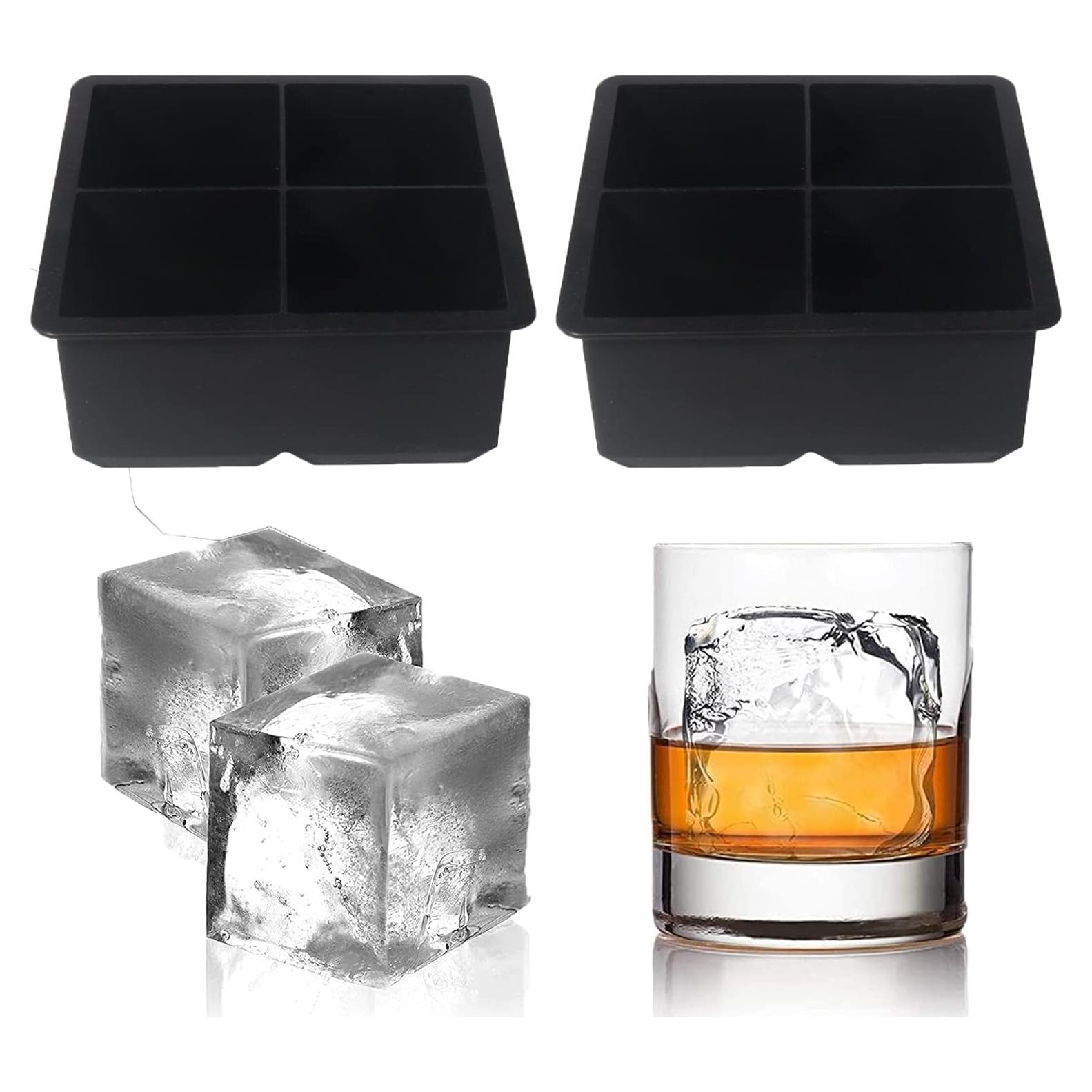 Bandejas de Hielo Grande BECOKIT de Silicona Reutilizables