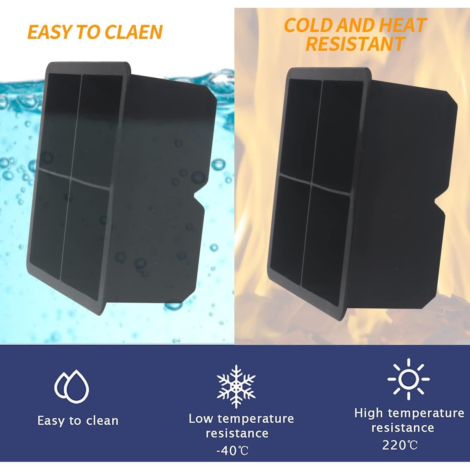 Bandejas de Hielo Grande BECOKIT de Silicona Reutilizables