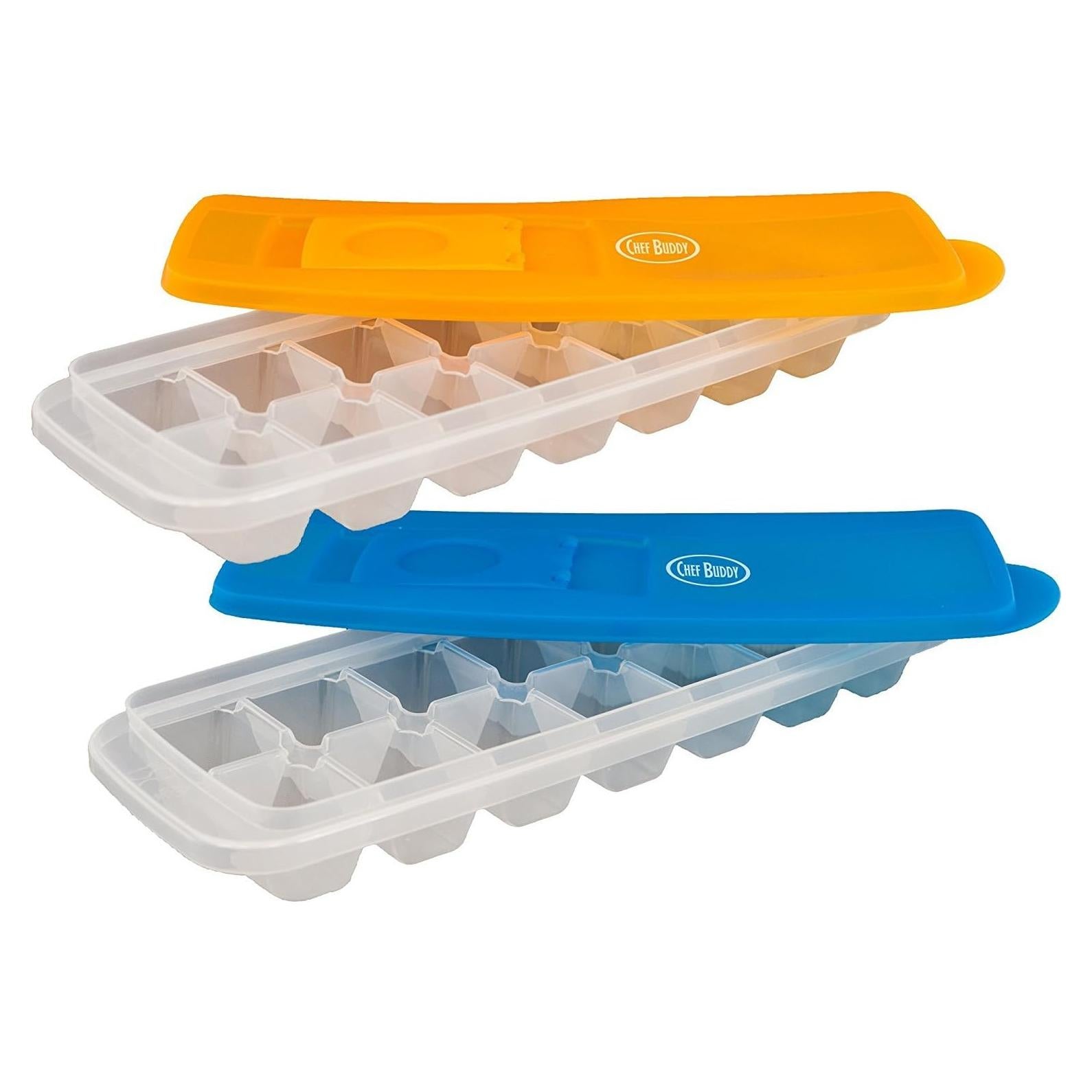 Juego de 2 Bandejas de Hielo Chef Buddy - 14 Cubos Apilables