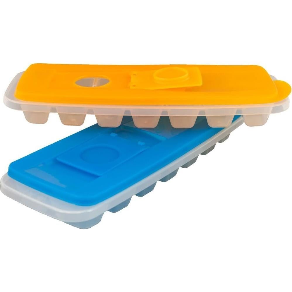 Juego de 2 Bandejas de Hielo Chef Buddy - 14 Cubos Apilables