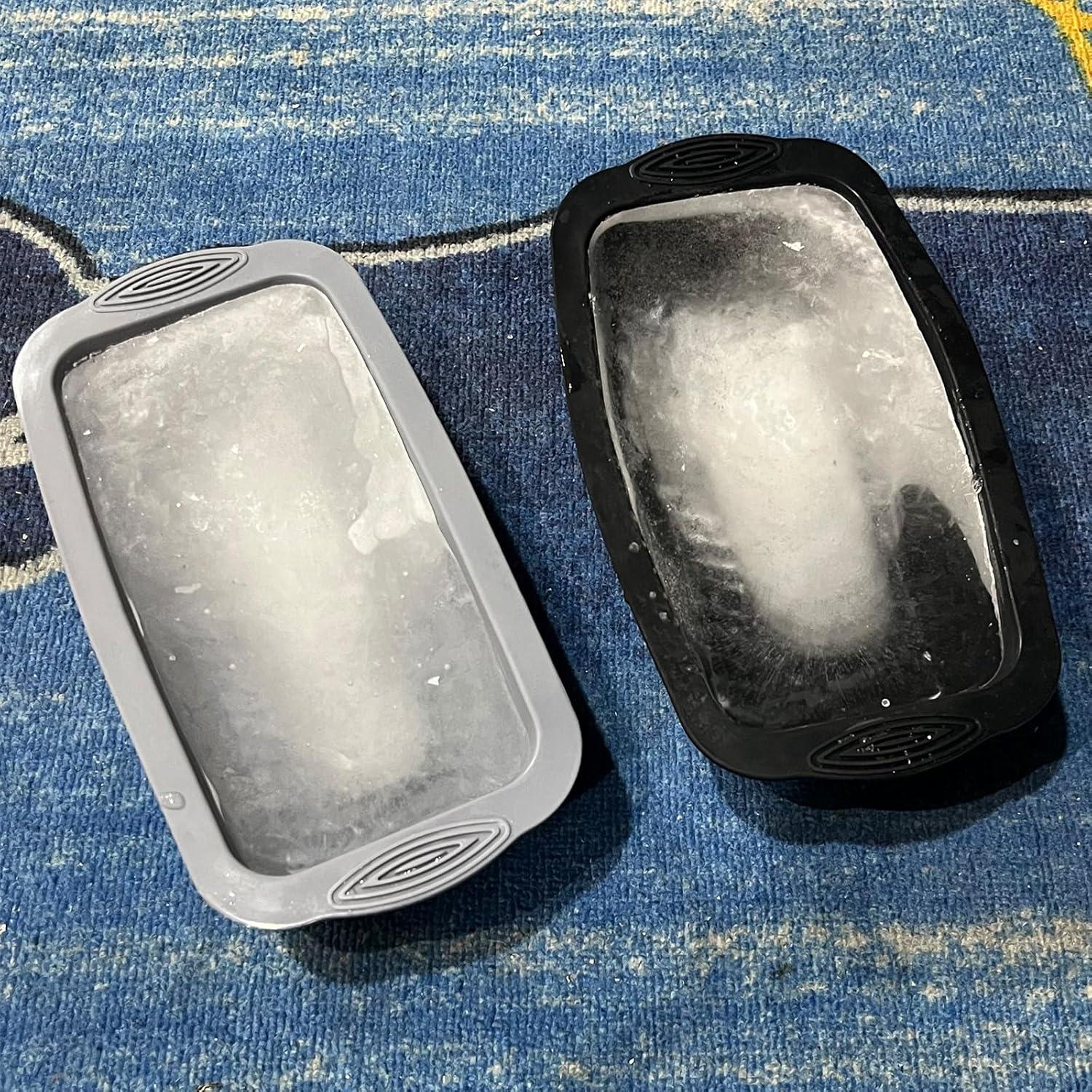 Molde de Hielo Grande YINOWON 6 Piezas Silicona Gris