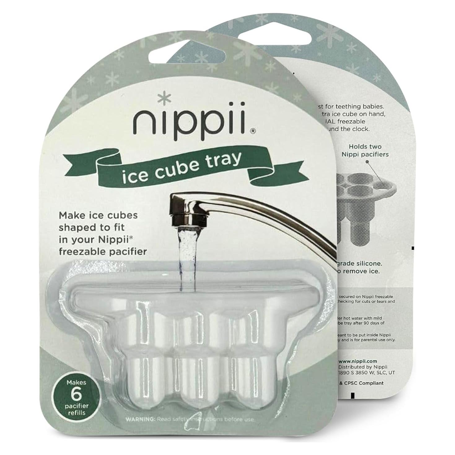 Bandeja de Hielo Silicona Nippii para Chupete Masticable 6 Cubos