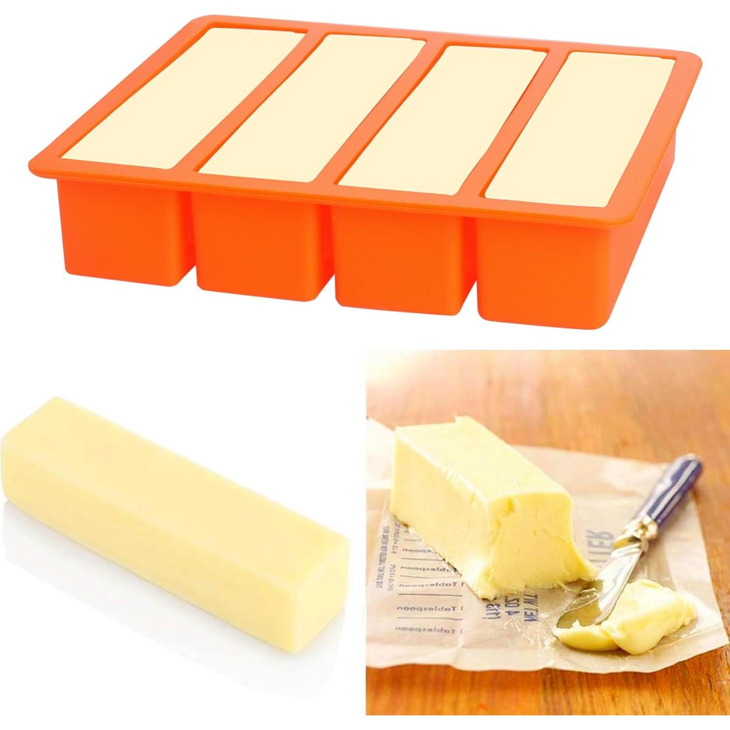 Bandeja de Hielo Grande Witice 2 Paquetes Silicona Naranja