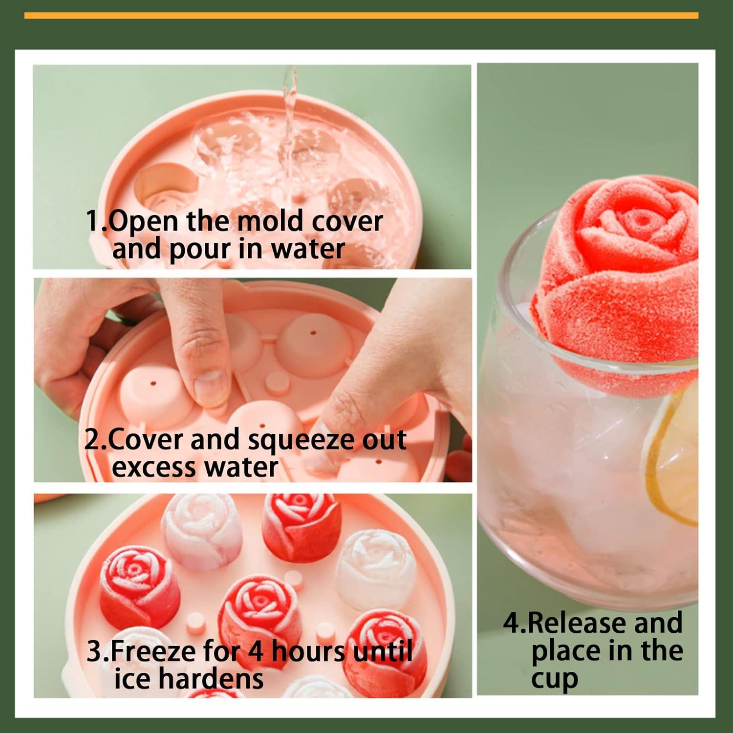 Molde de Hielo Rosa de Silicona Cyhdddr - 9 Rosas