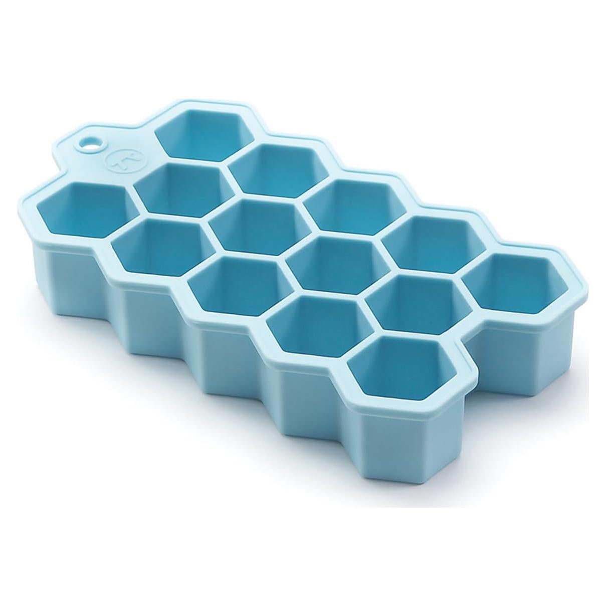 Bandeja de Hielo de Silicona Hexagonal Outset 14 Cubos Azul