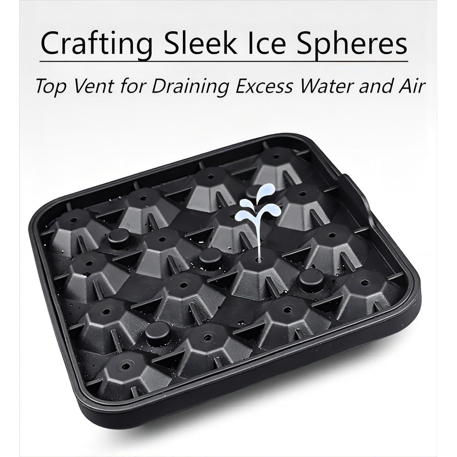 Moldes de Hielo en Silicona Gwindrise 2 Paquetes Diamante