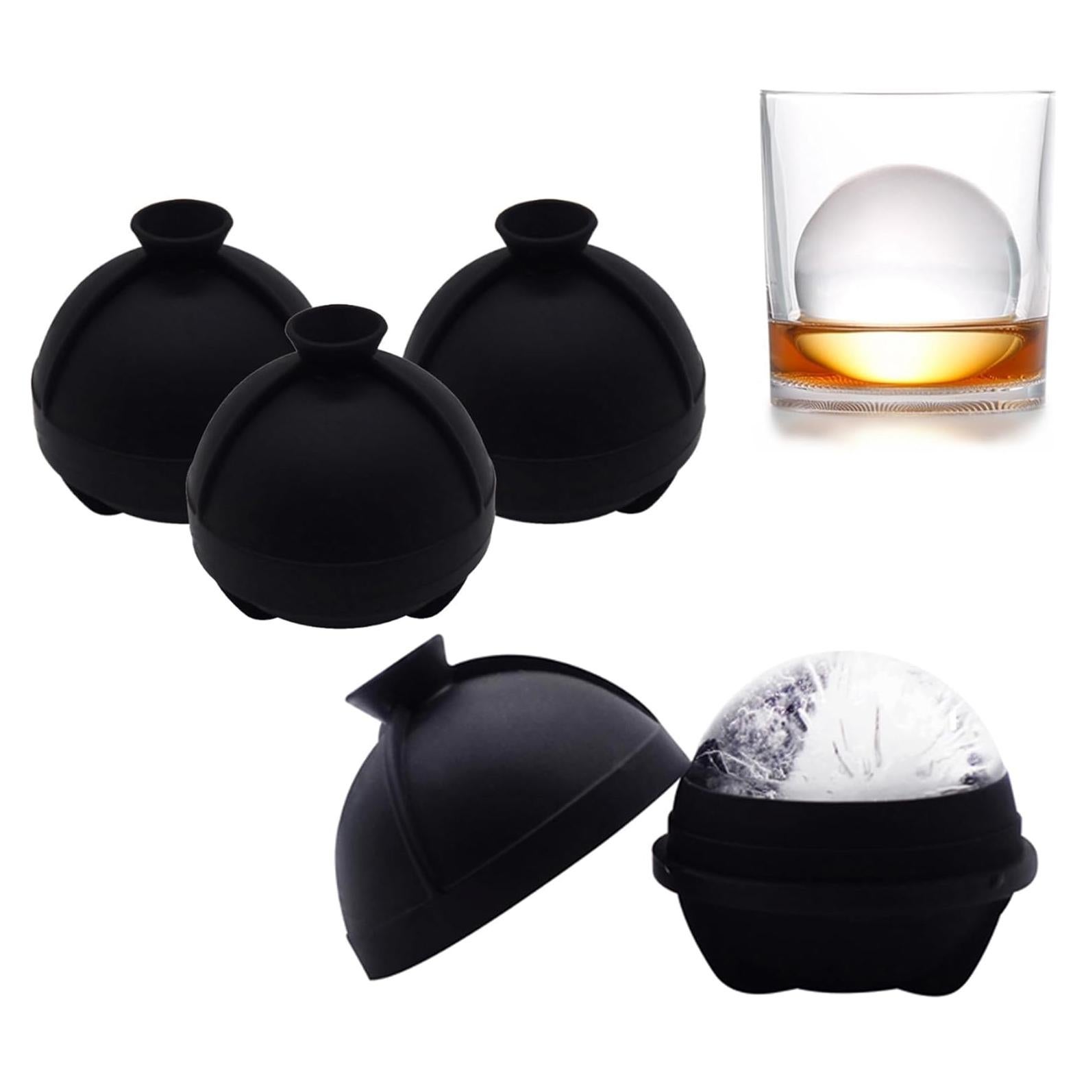 Juego de Moldes de Hielo Esféricos Helpcook - 4 Unidades 6.35 cm