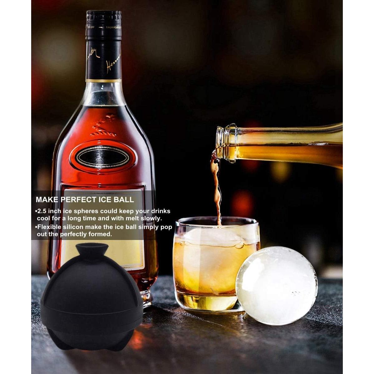 Juego de Moldes de Hielo Esféricos Helpcook - 4 Unidades 6.35 cm