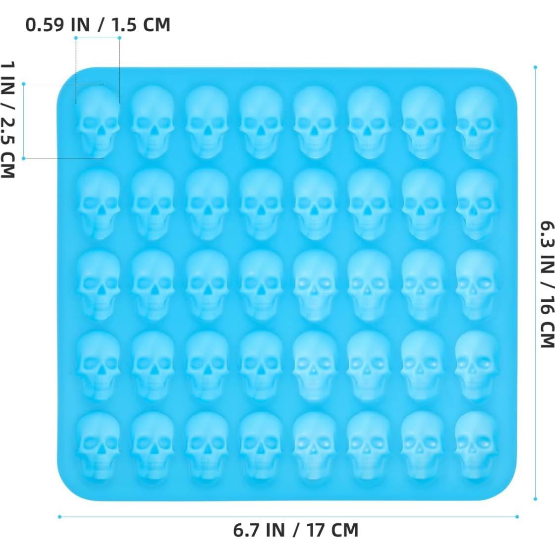 Molde de Silicona Calavera Halloween PRETYZOOM 17x16 cm