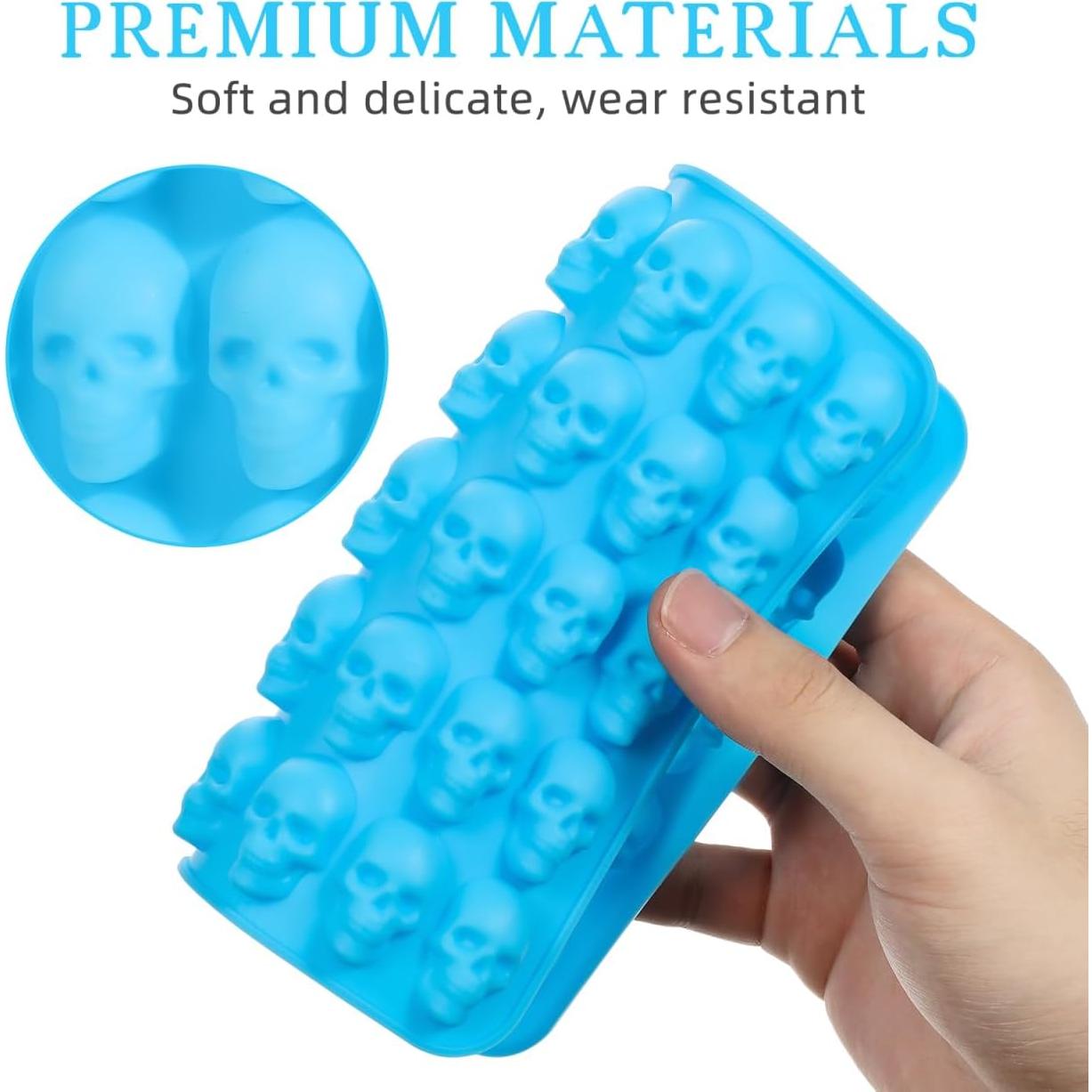 Molde de Silicona Calavera Halloween PRETYZOOM 17x16 cm