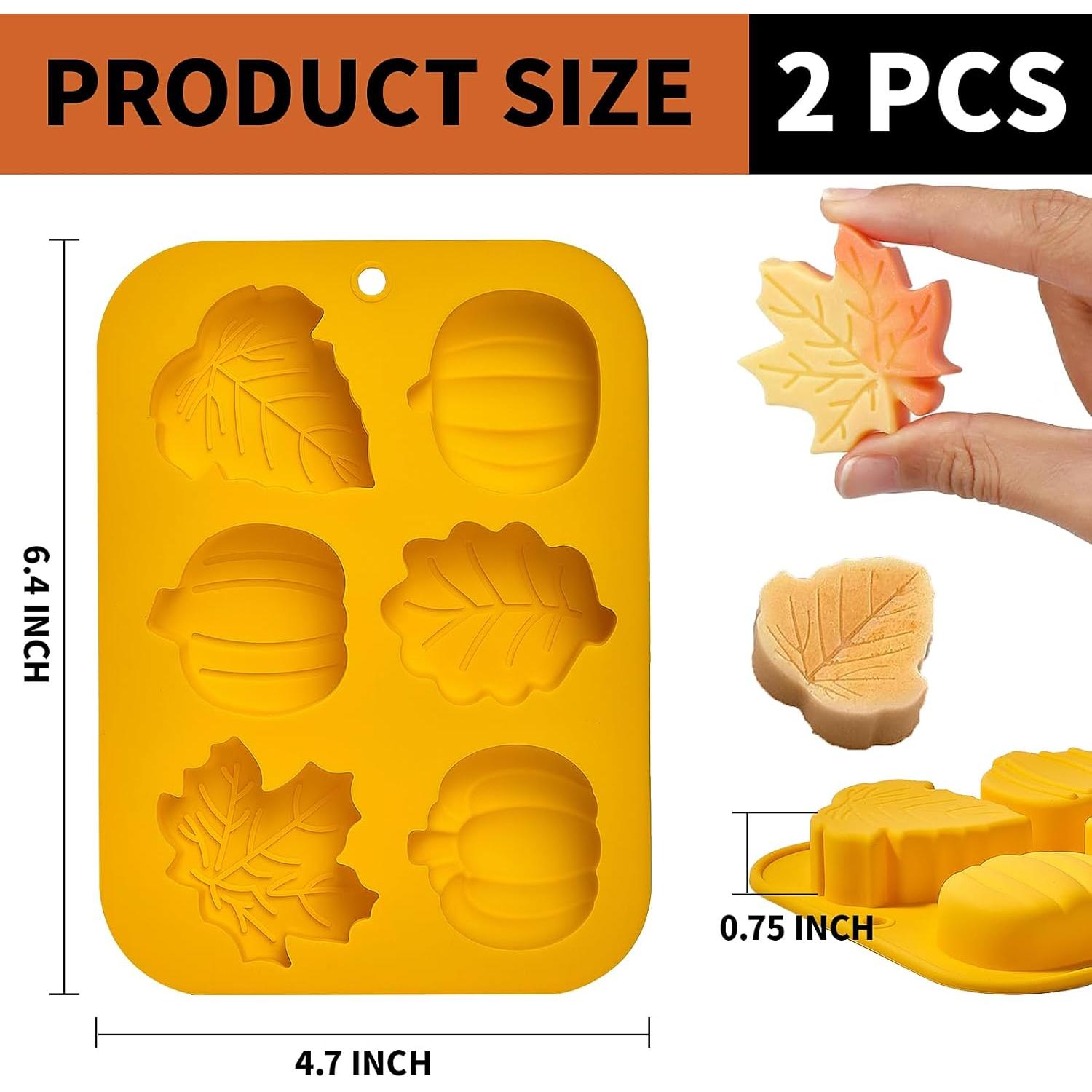 Moldes de Silicona Dootafy Calabaza y Hoja de Arce 2 Pzas