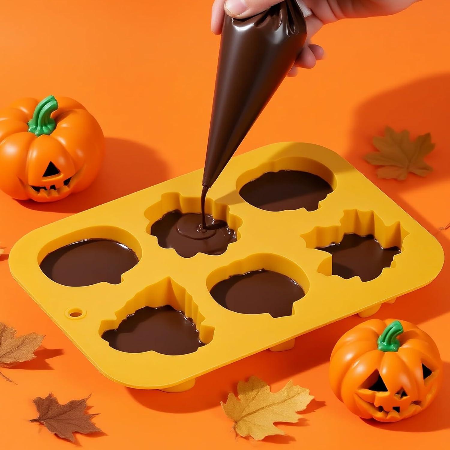 Moldes de Silicona Dootafy Calabaza y Hoja de Arce 2 Pzas