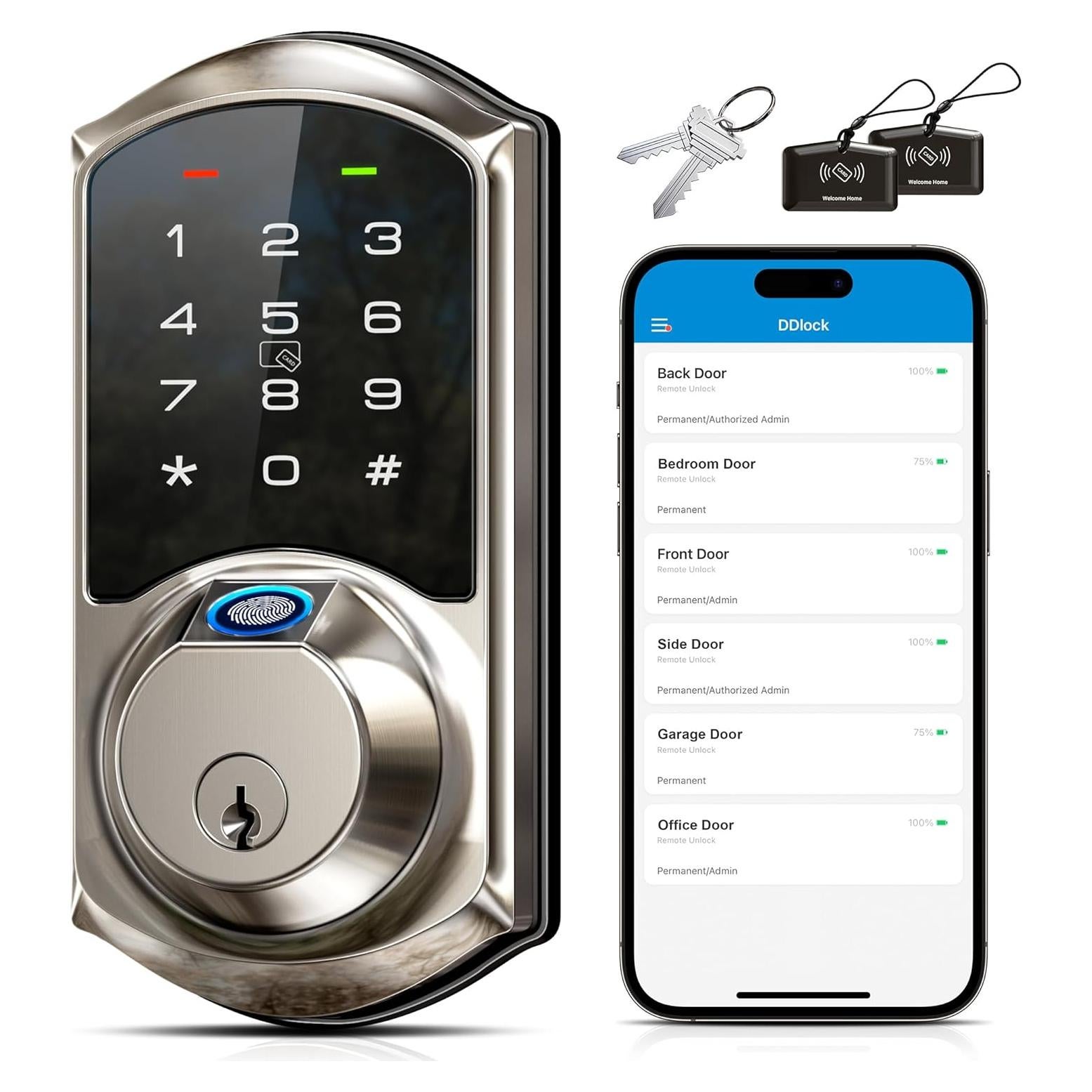 Cerradura Inteligente Veise VE07 con Huella Dactilar y App