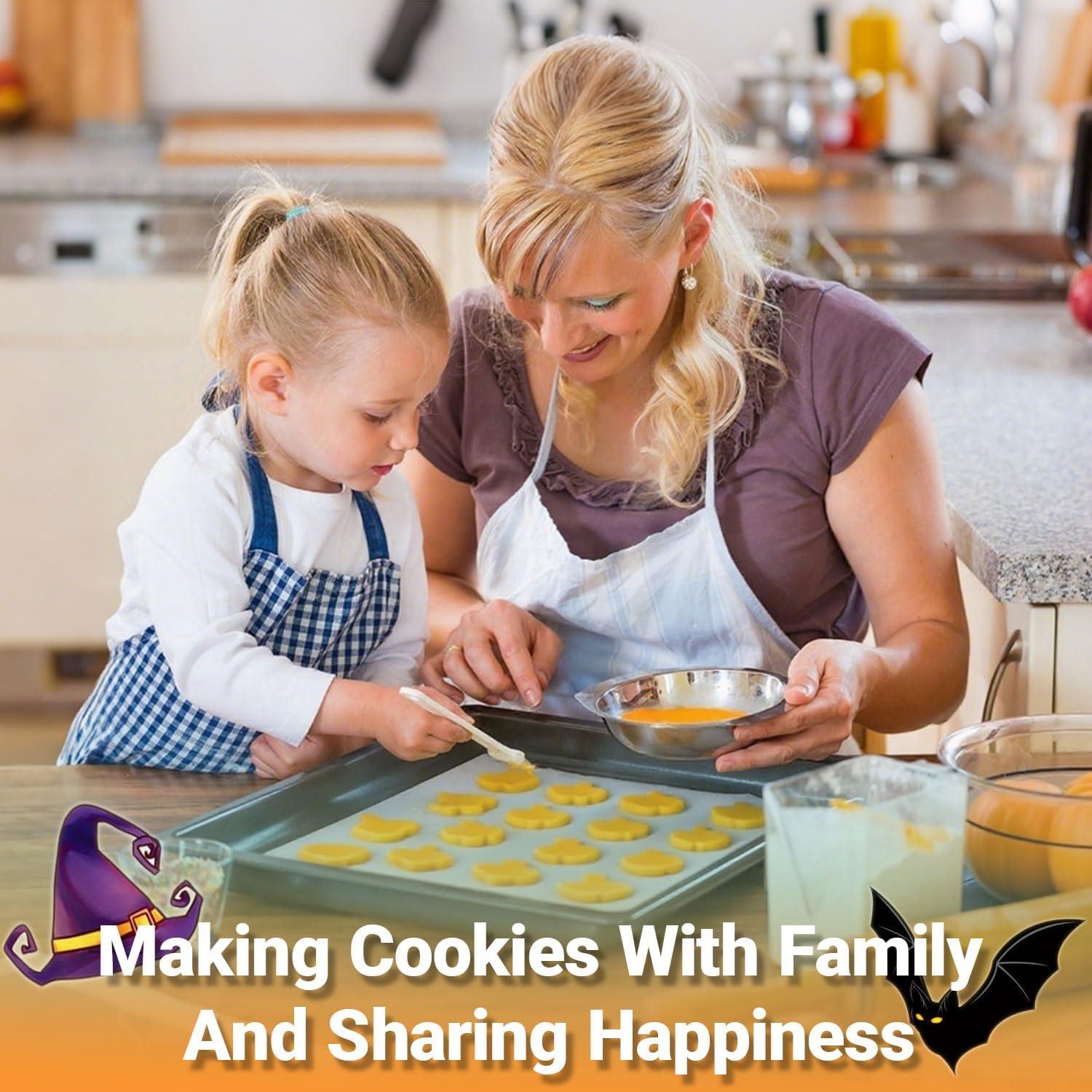 Juego de 5 Cortadores de Galletas Halloween Hodvya - Acero Inoxidable