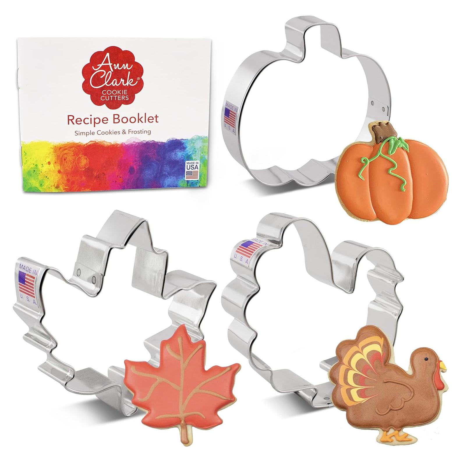 Cortadores de Galletas Ann Clark Set 3 Piezas Otoño