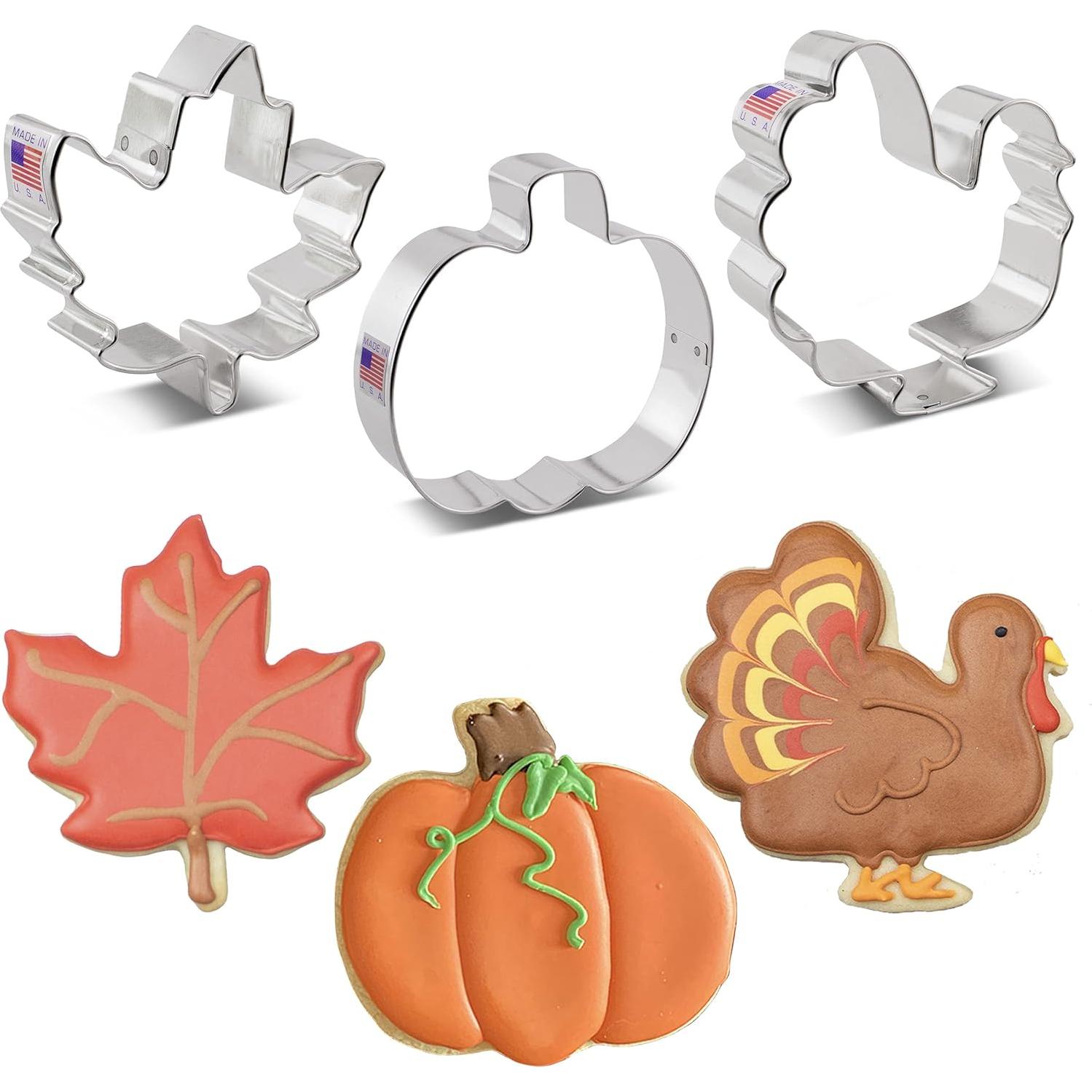 Cortadores de Galletas Ann Clark Set 3 Piezas Otoño